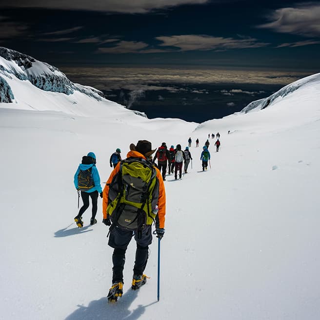 Mountain hiking